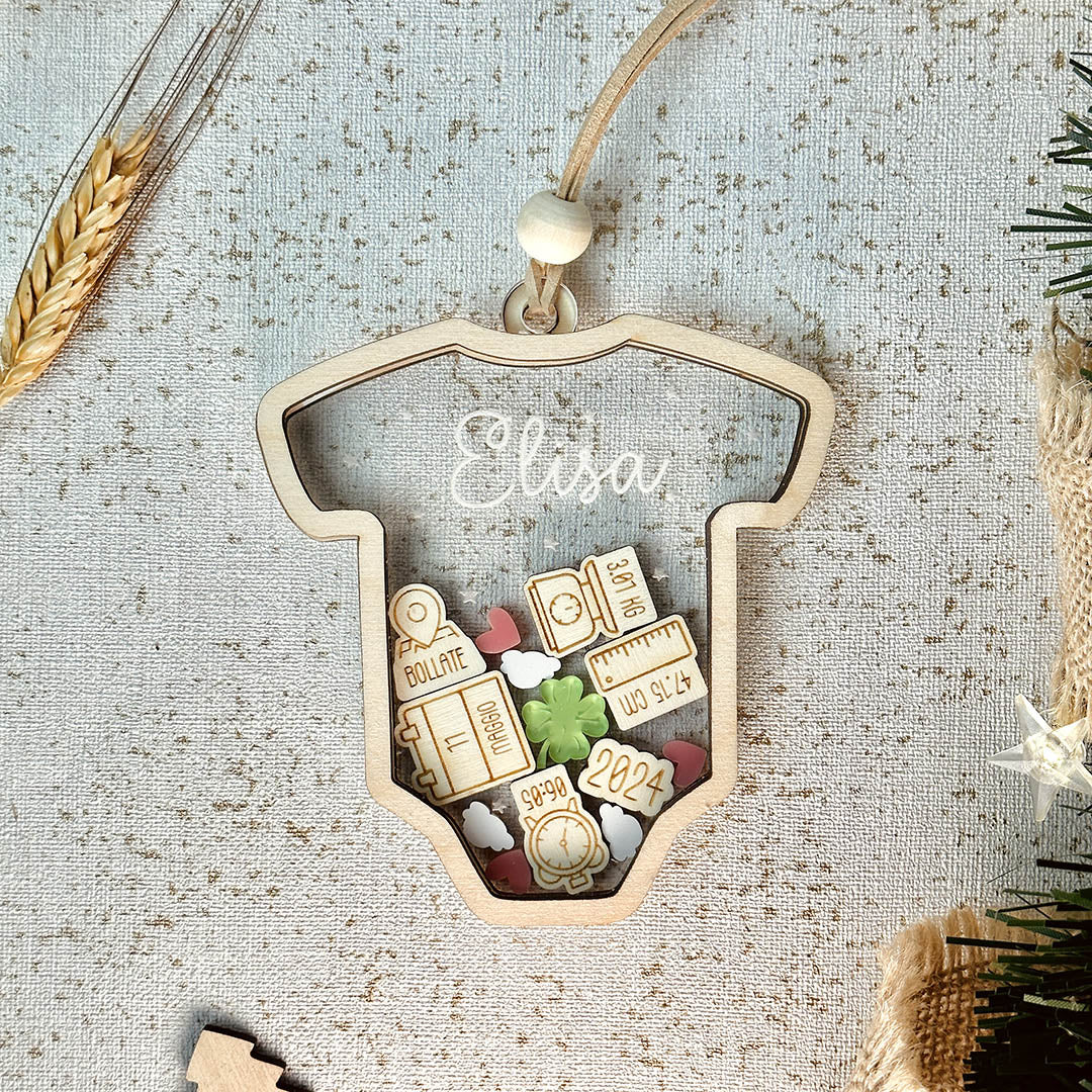 Pallina natale personalizzata neonato