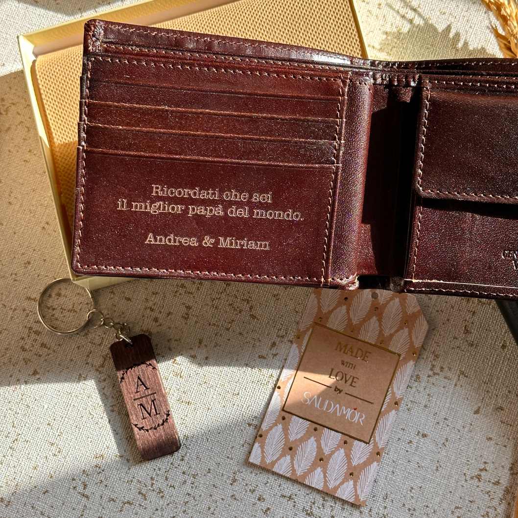 Portafogli personalizzato in pelle