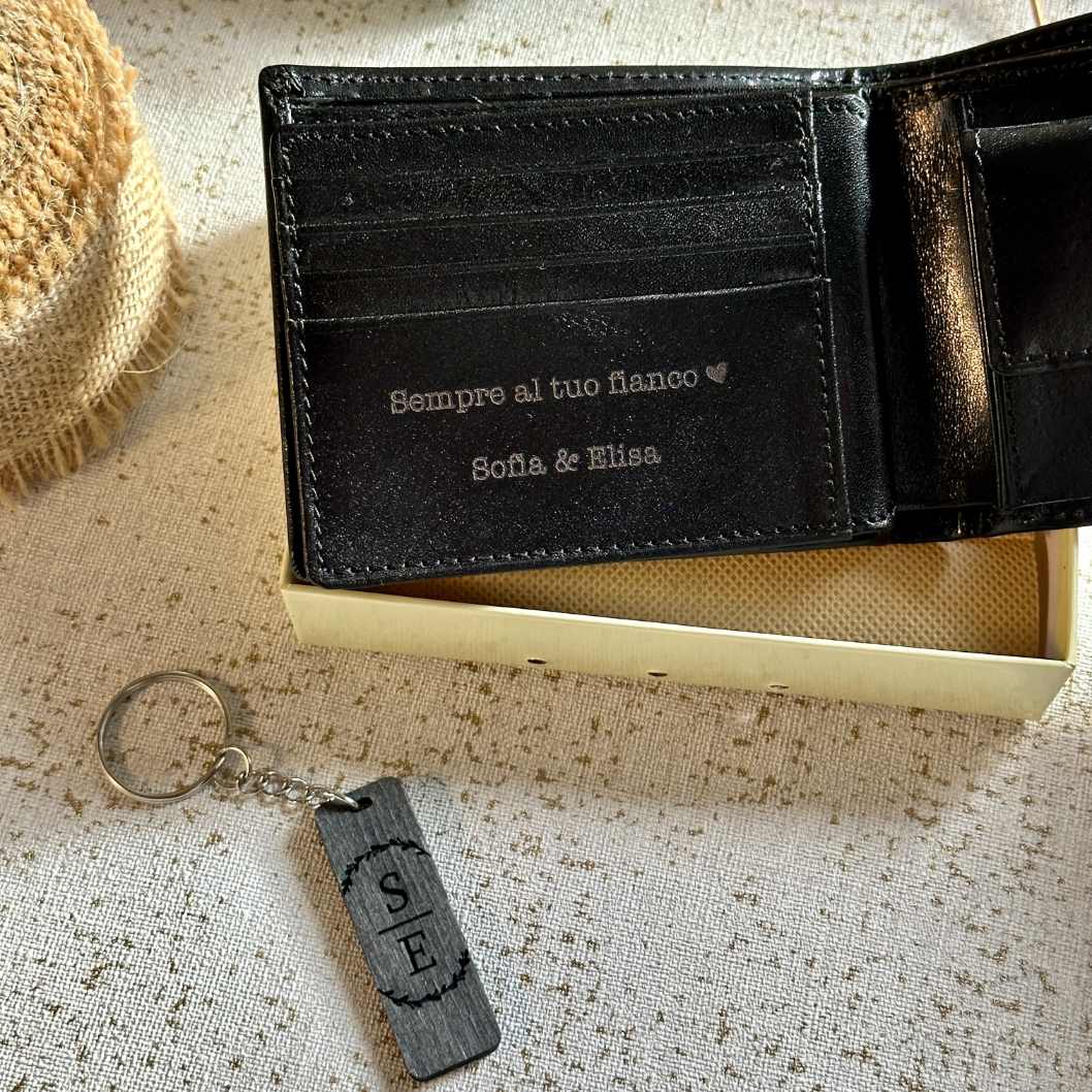 Portafogli personalizzato in pelle