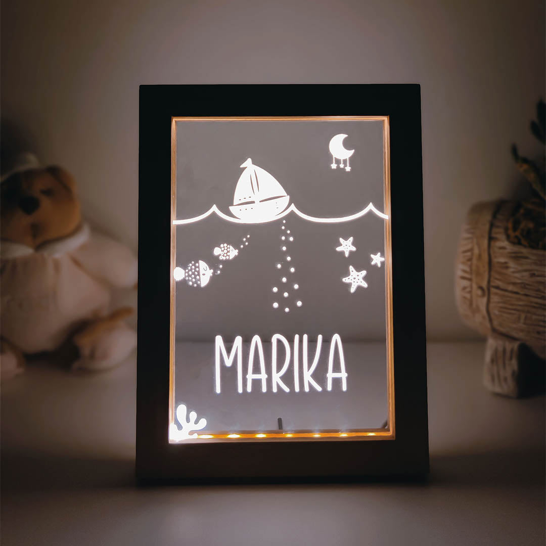Lampada personalizzata da compagnia per bambina