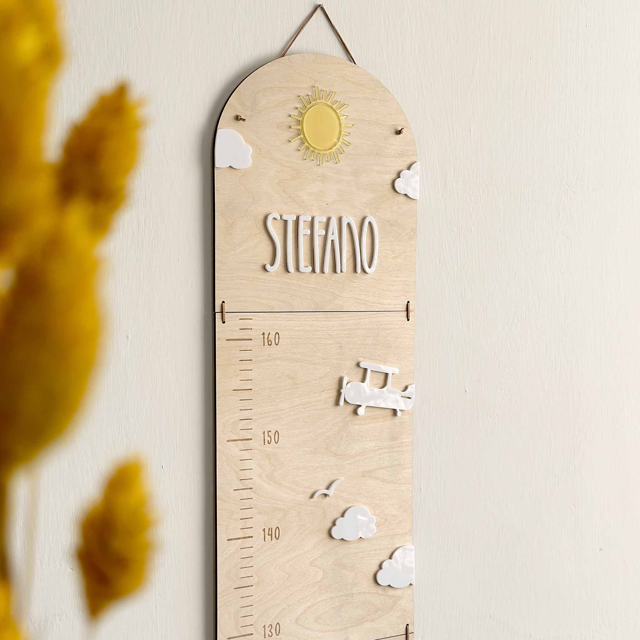 Misuratore altezza con nome bambino