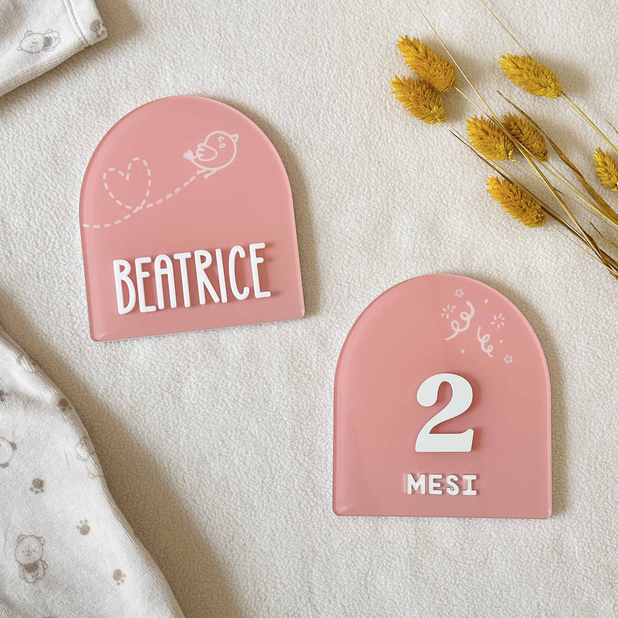 Decorazioni personalizzate neonato cameretta