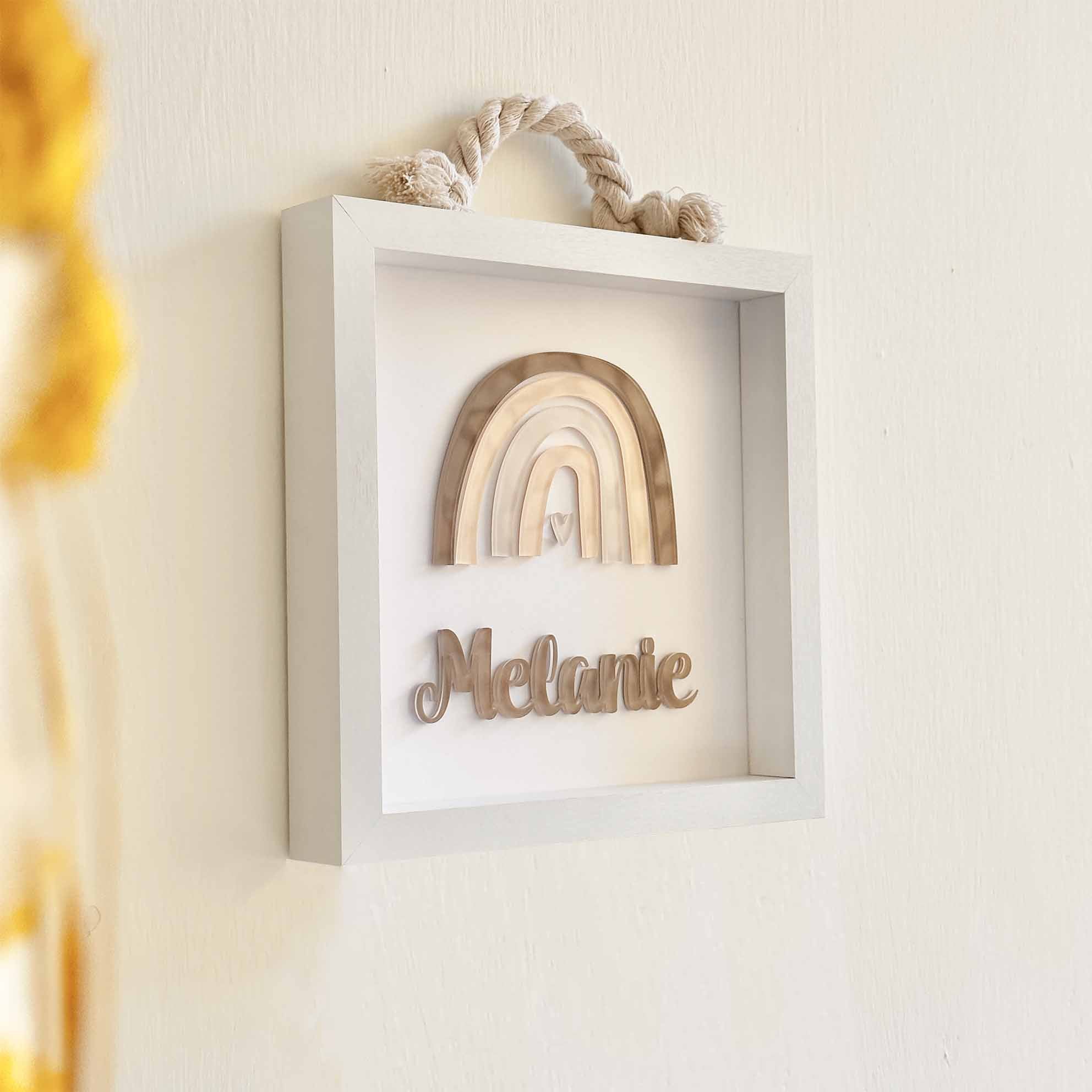 Quadretto arredo camerette bambini beige
