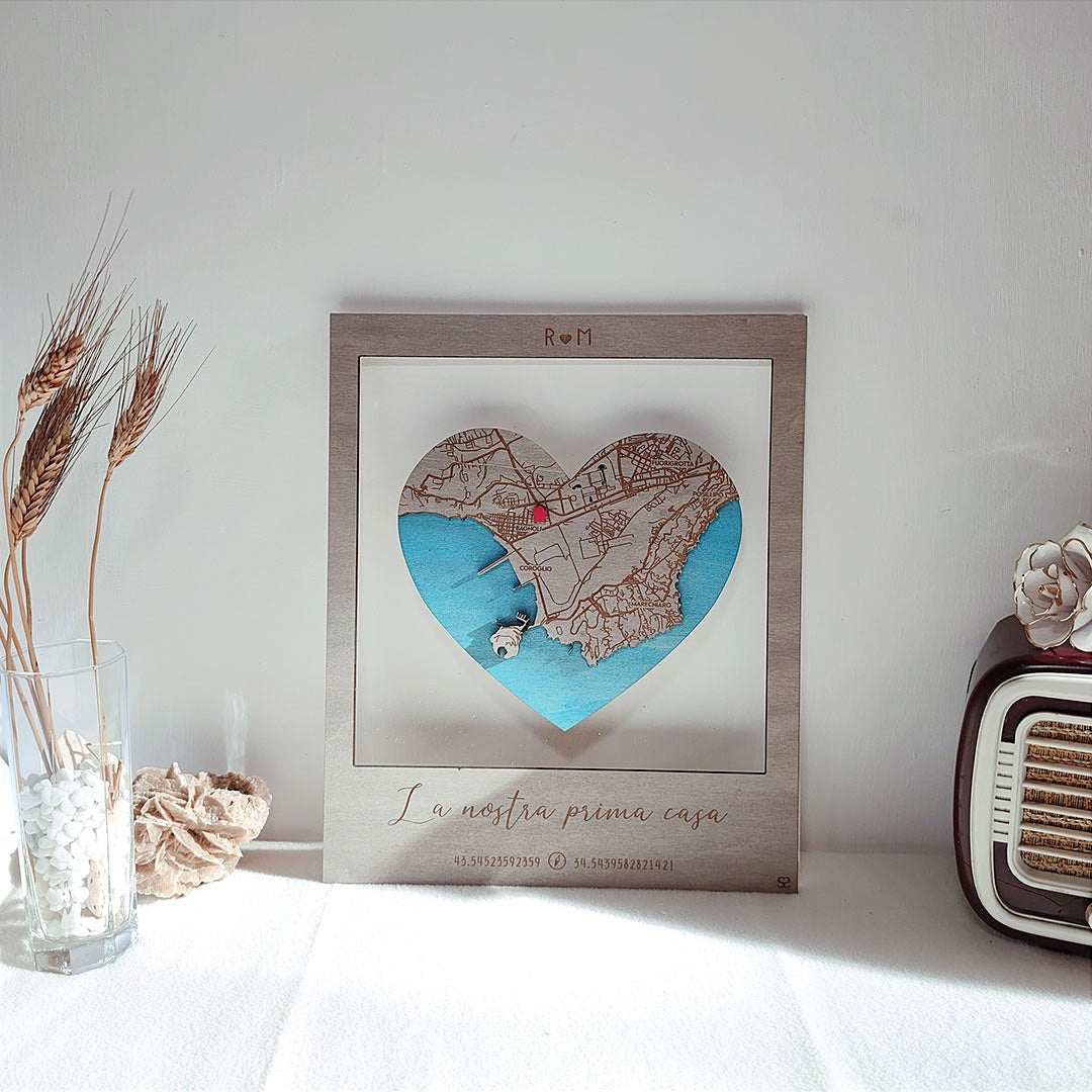 Mappa personalizzata regalo di coppia