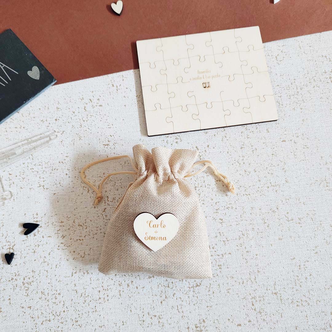 Dedica puzzle personalizzato
