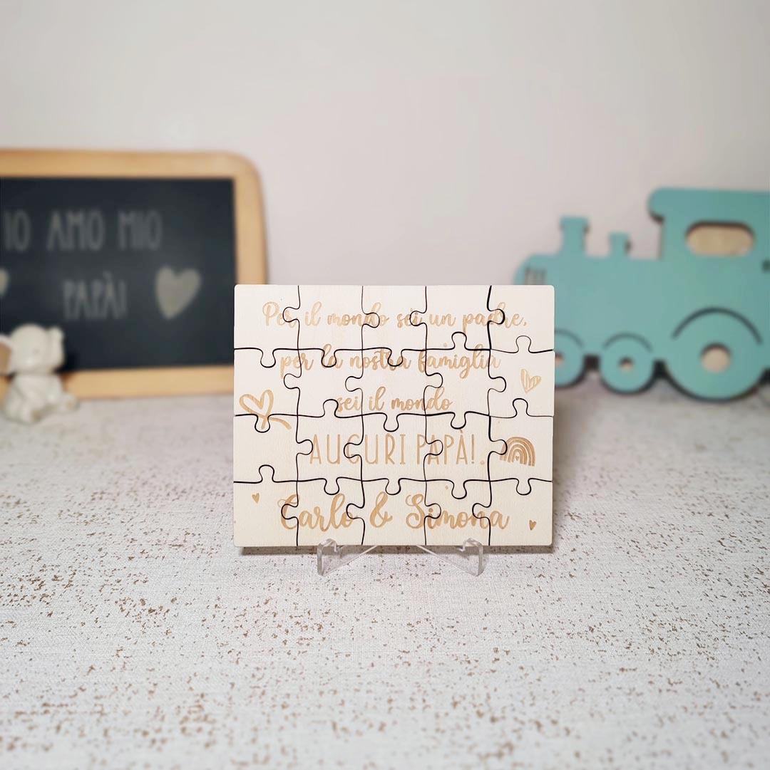 Dedica puzzle personalizzato