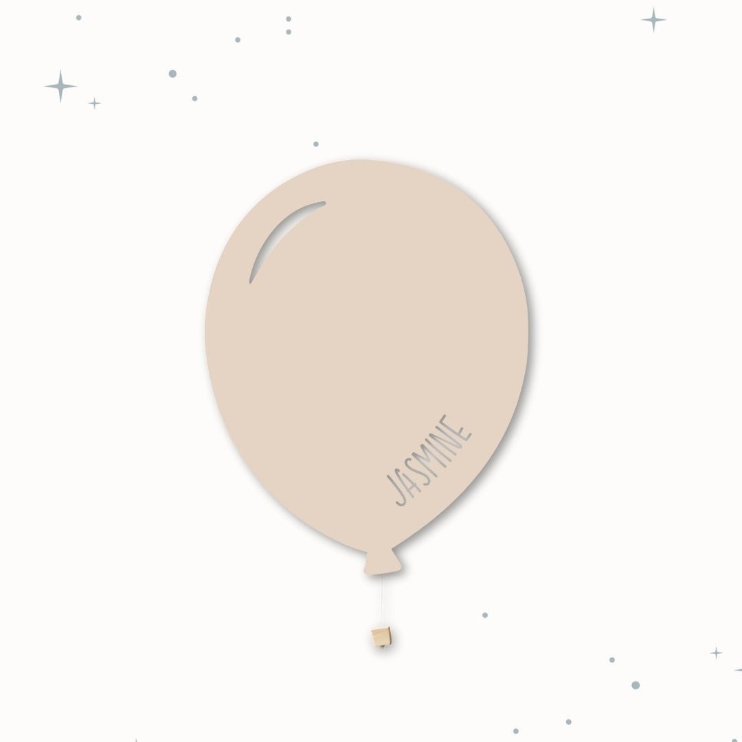 Lampada da parete personalizzata per cameretta bambini a forma di palloncino cioccolatte