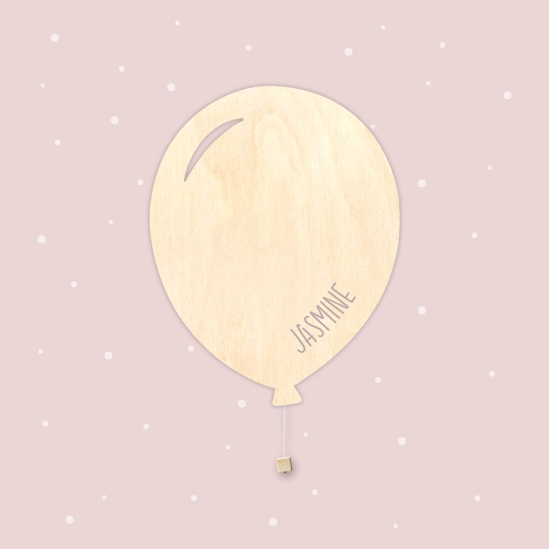 Lampada da parete personalizzata per cameretta bambini a forma di palloncino legno