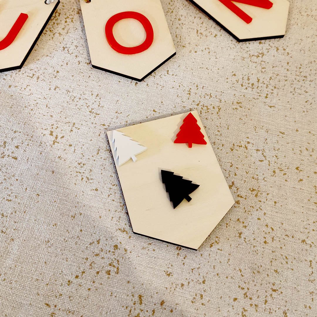 Festone natalizio a colori